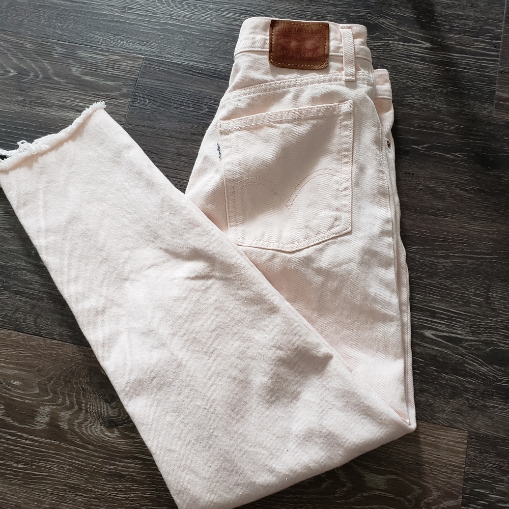 Pink Button Fly Fringe Levi's